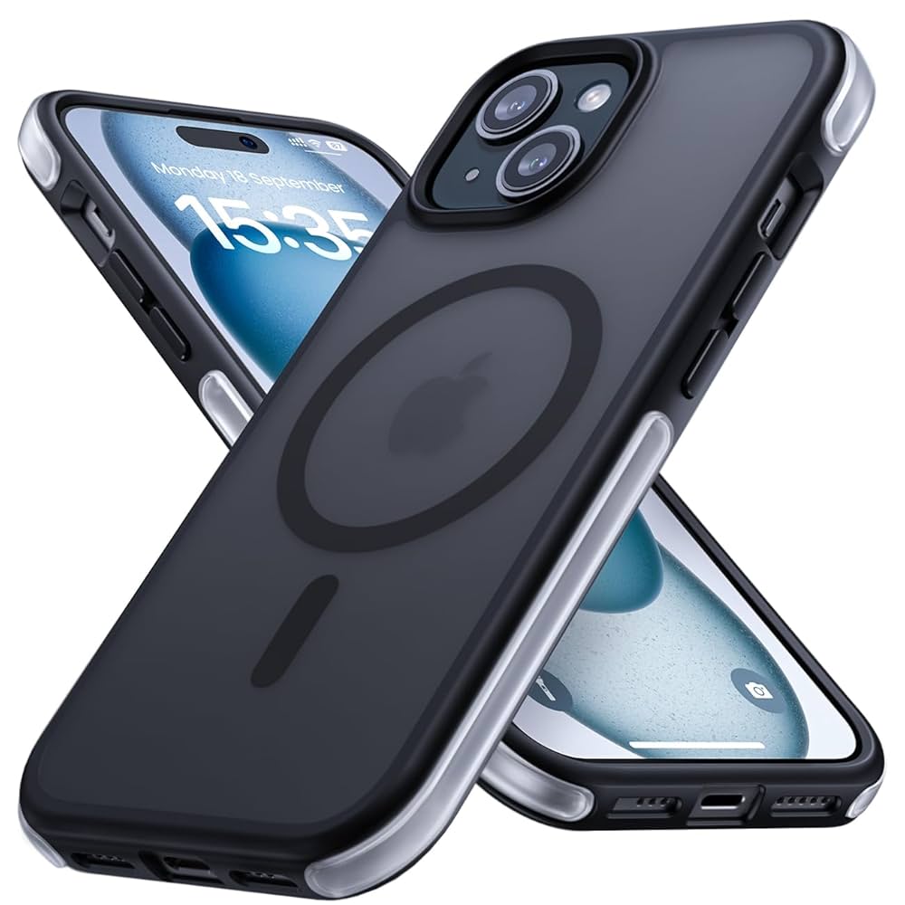 23-8★Lamicall iPhone 15 Pro ケース ブラック Amazon.com: Lamicall Magnetic Case for iPhone 15 Pro, for